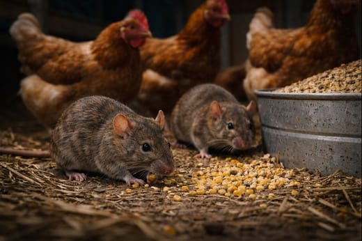 плъхове в кокошарни